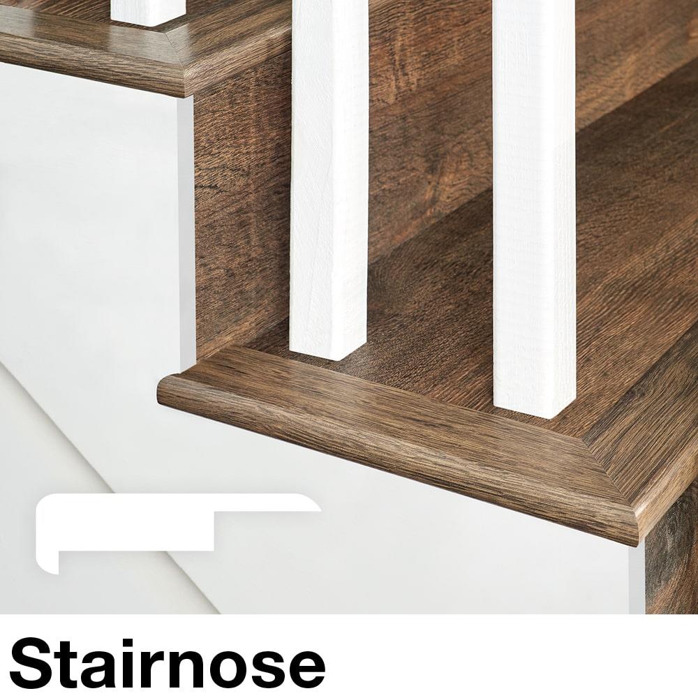 SimpleSolutions 2.37-in x 78.7-in Toffee Oak Prefinished Stair Nosing - Image 13