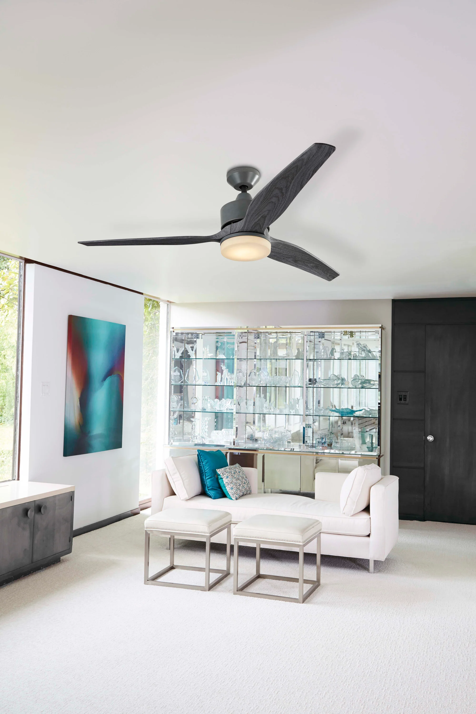 Harbor Breeze Fairwind 60-in Galvanized LED Indoor/Outdoor Ceiling Fan with Remote (3-Blade) - Image 11