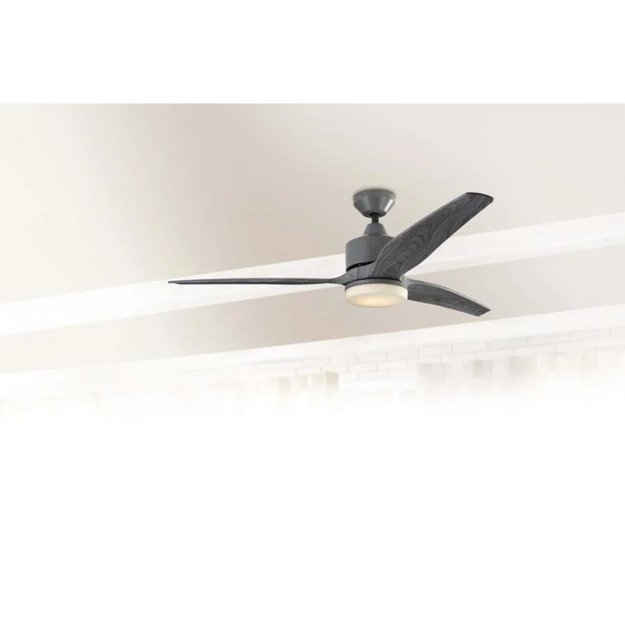 Harbor Breeze Fairwind 60-in Galvanized LED Indoor/Outdoor Ceiling Fan with Remote (3-Blade) - Image 3
