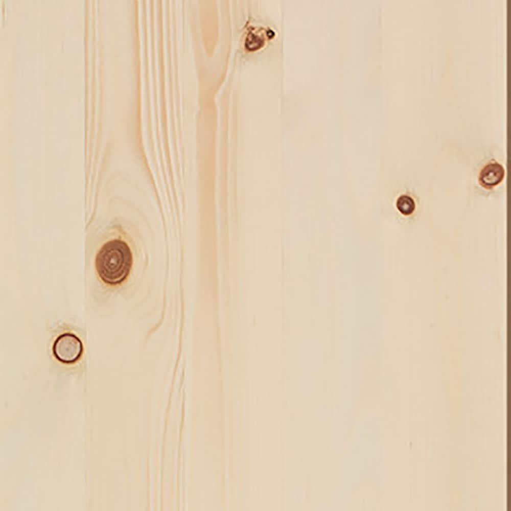 Masonite Traditional 36-in x 84-in Natural Unfinished Knotty Pine Wood Single Barn Door - Image 3
