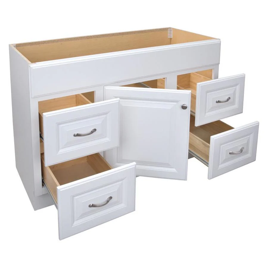 Project Source 48-in White Bathroom Vanity Cabinet - Image 3