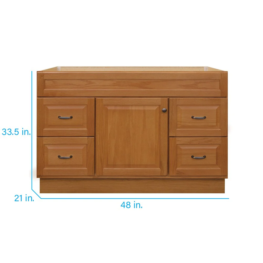 Project Source 48-in White Bathroom Vanity Cabinet - Image 9