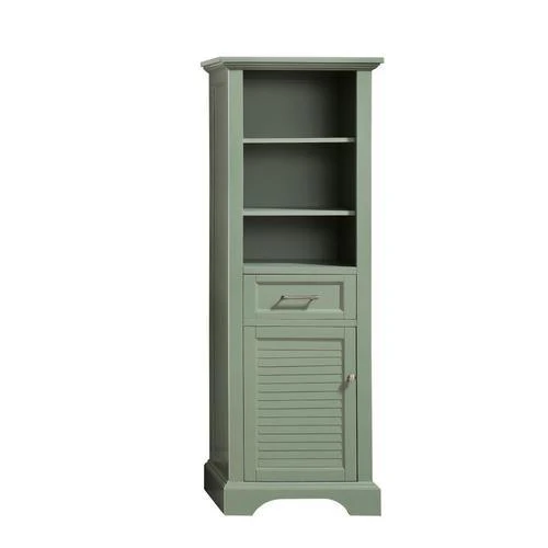 Avanity Colton 22-in W x 65-in H x 16-in D Basil Green Plywood Freestanding Linen Cabinet - Image 4