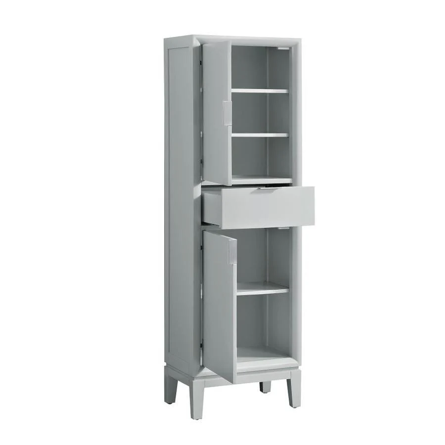 Avanity Emma 20-in W x 65-in H x 15-in D Dove Gray Plywood Freestanding Linen Cabinet - Image 3