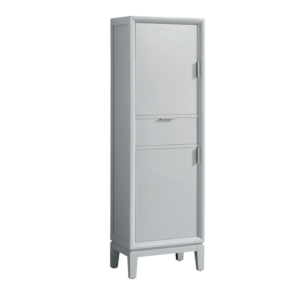 Avanity Emma 20-in W x 65-in H x 15-in D Dove Gray Plywood Freestanding Linen Cabinet - Image 7