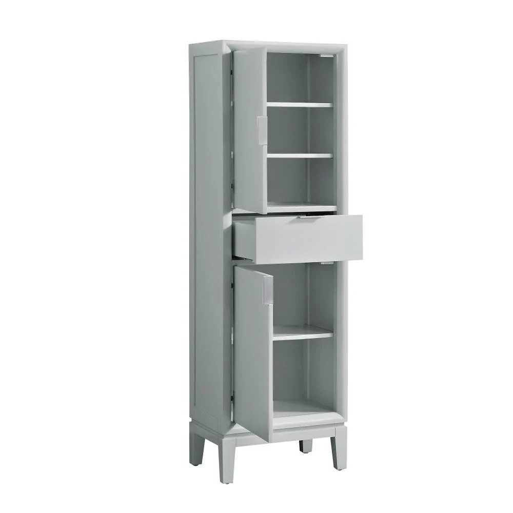 Avanity Emma 20-in W x 65-in H x 15-in D Dove Gray Plywood Freestanding Linen Cabinet - Image 8