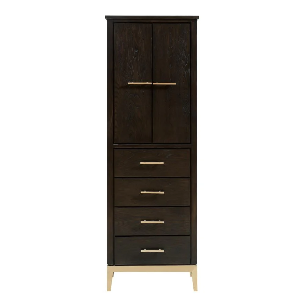 Avanity Hepburn 24-in W x 70-in H x 16-in D Dark Chocolate Freestanding Linen Cabinet with Soft-Close Storage - Image 5