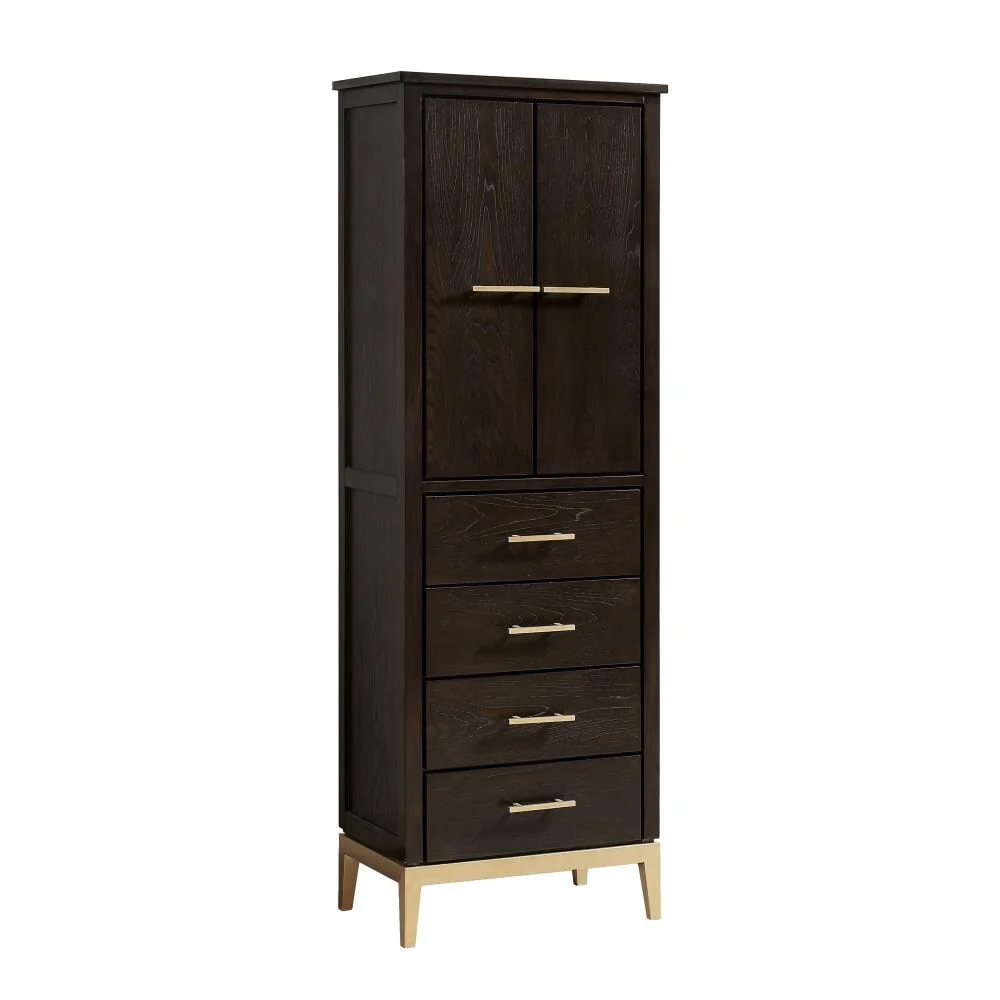 Avanity Hepburn 24-in W x 70-in H x 16-in D Dark Chocolate Freestanding Linen Cabinet with Soft-Close Storage - Image 6