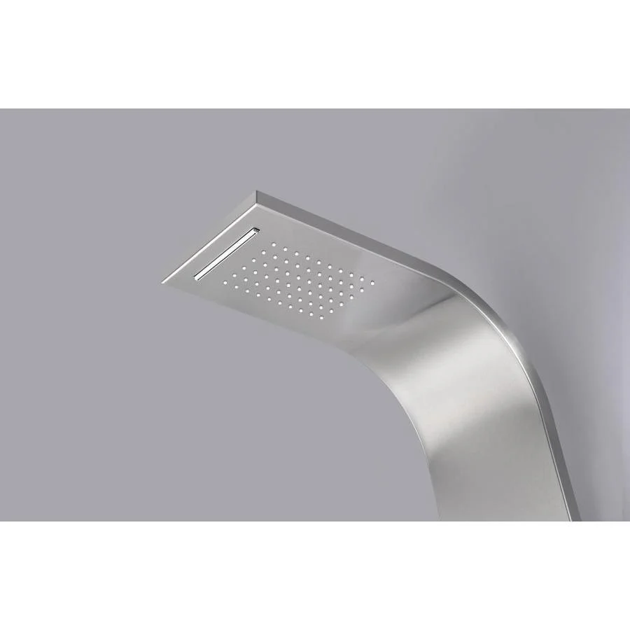 ANZZI Anchorage Brushed Steel 2-Spray Shower Panel System (Valve Included) - Image 5
