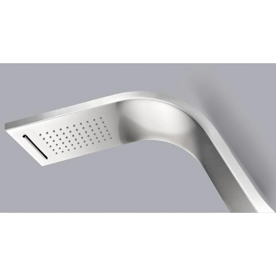 ANZZI Anchorage Brushed Steel 2-Spray Shower Panel System (Valve Included) - Image 6