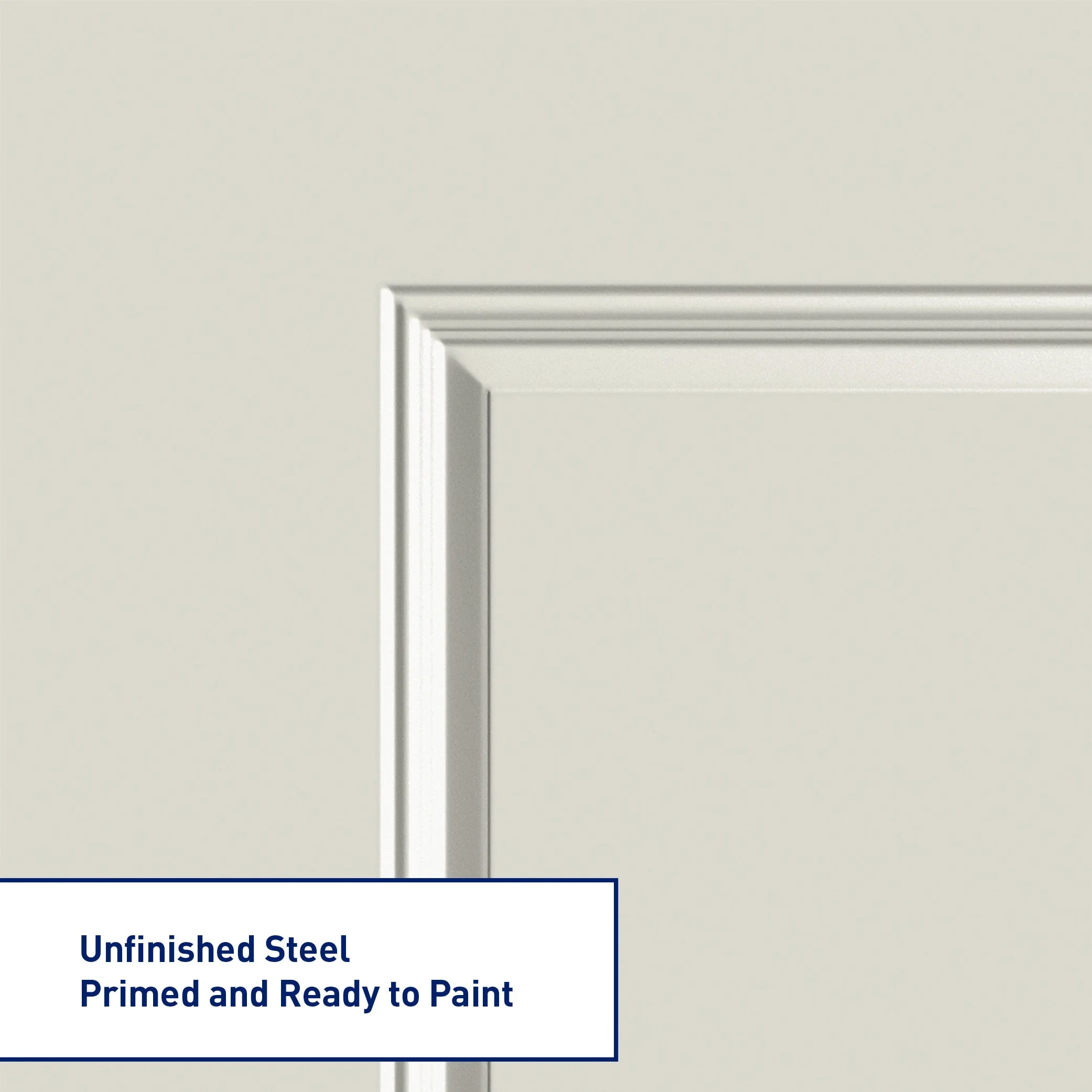 Therma-Tru Benchmark Doors 36-in x 80-in Steel Craftsman Left-Hand Inswing Ready-to-Paint Unfinished Prehung Single Front Door with Brickmould - Image 3