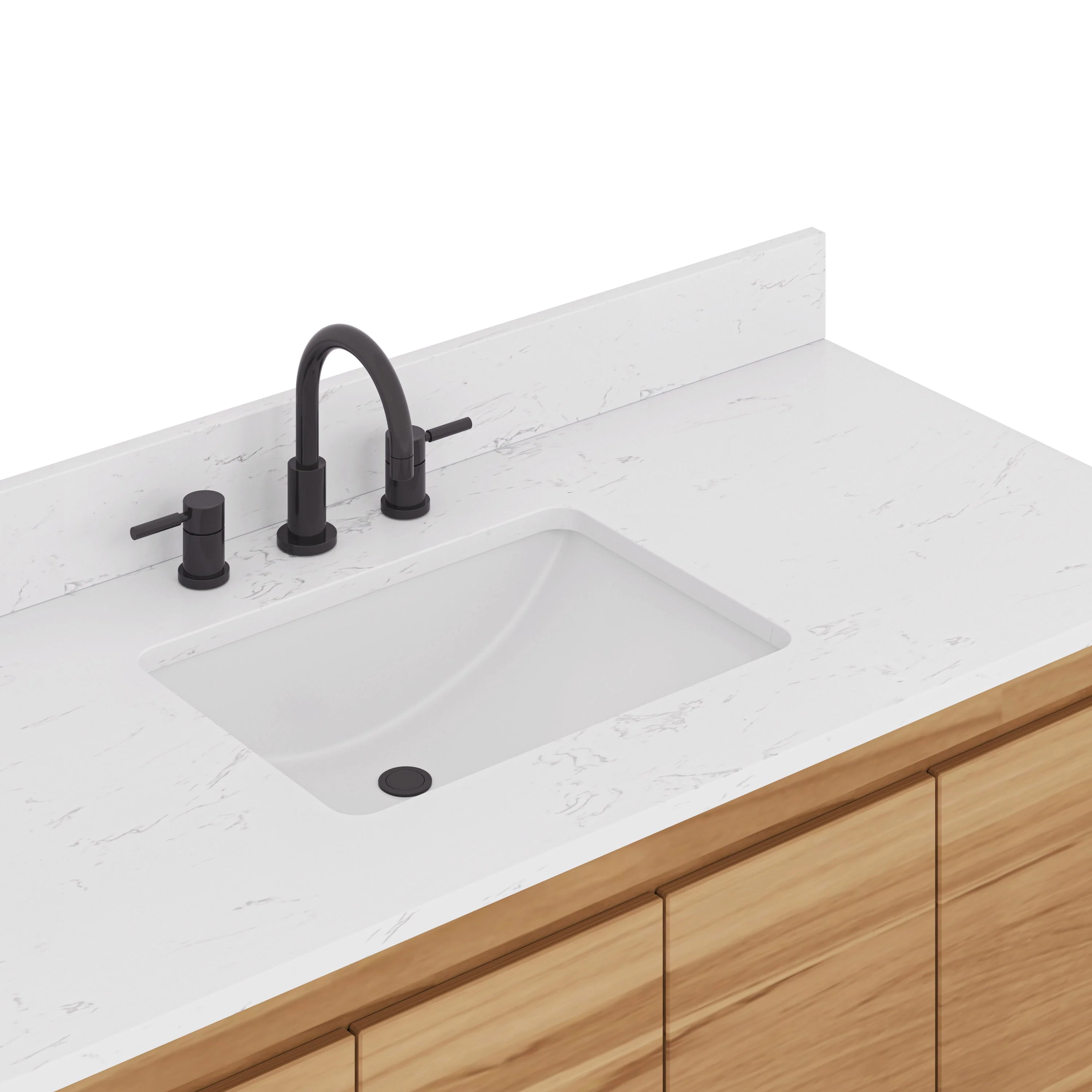 Avanity Coventry 48-in Natural Teak Bathroom Vanity Cabinet - Image 10