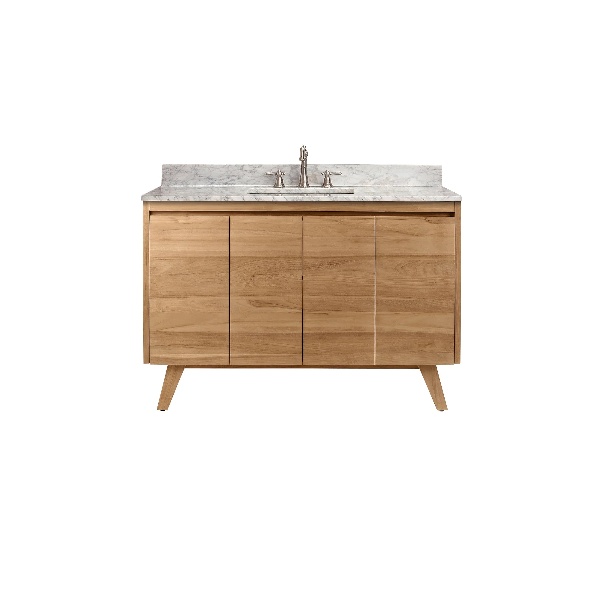 Avanity Coventry 48-in Natural Teak Bathroom Vanity Cabinet - Image 11