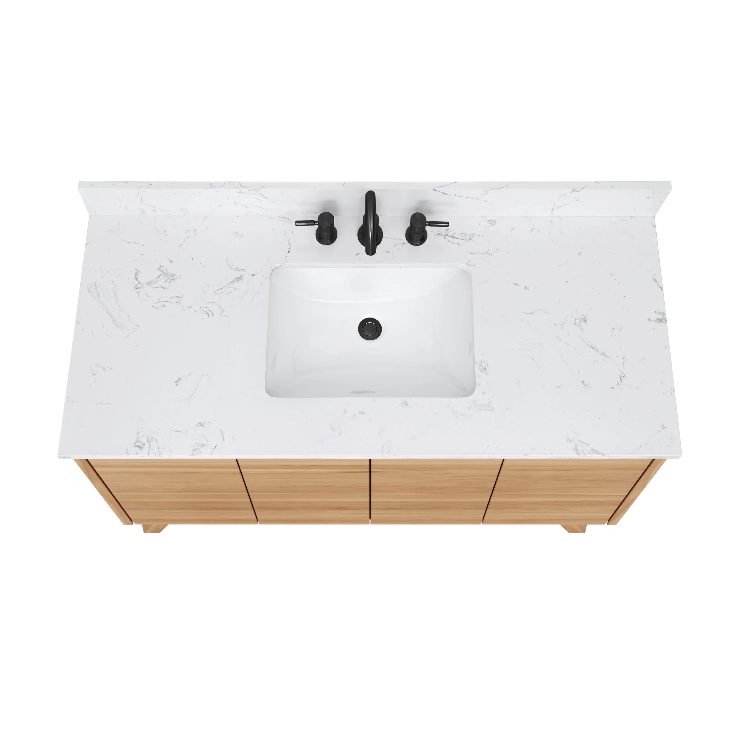 Avanity Coventry 48-in Natural Teak Bathroom Vanity Cabinet - Image 9