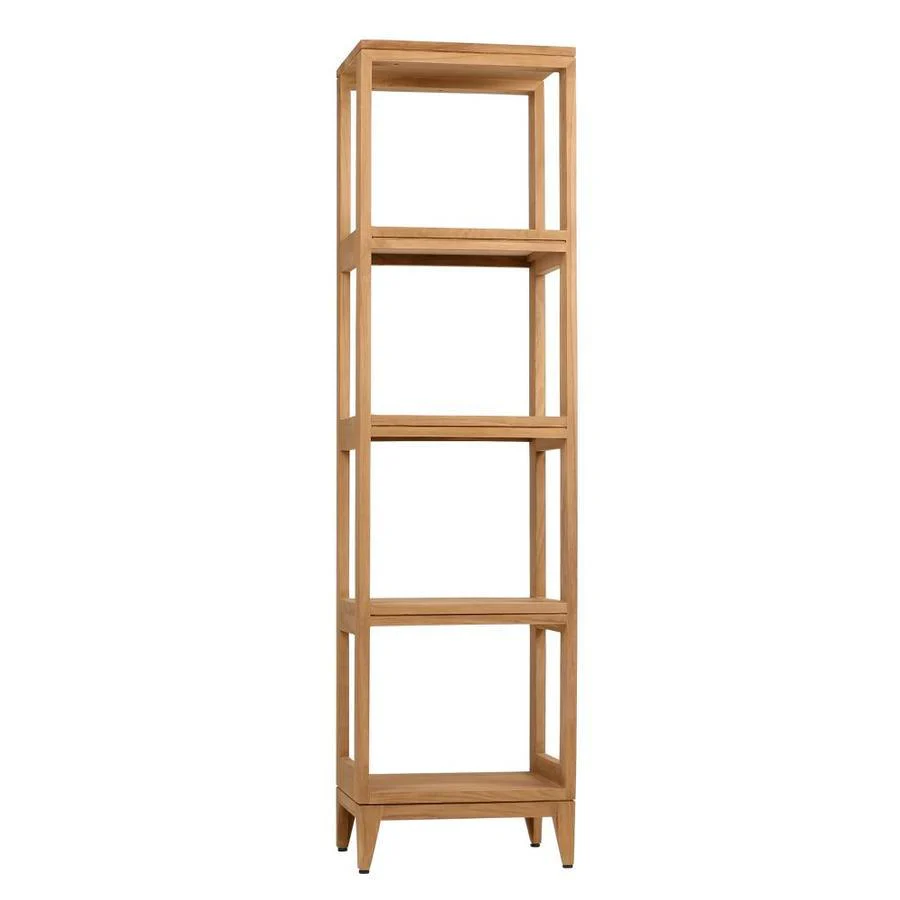 Avanity 16-in W x 60-in H x 13-in D Natural Teak Freestanding Linen Cabinet