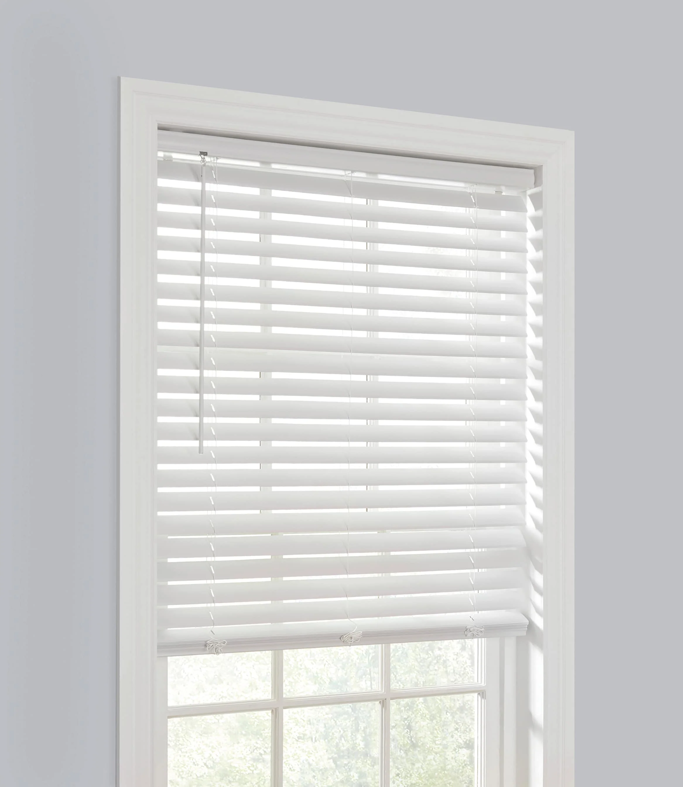 Project Source Premium 2-in Slat Width 27-in x 64-in Cordless White Vinyl Room Darkening Plantation Blinds - Image 13