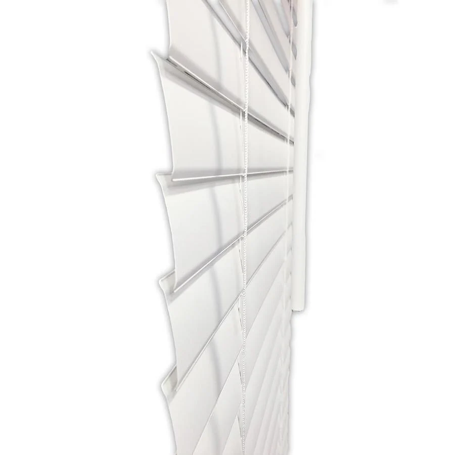 Project Source Premium 2-in Slat Width 29-in x 64-in Cordless White Vinyl Room Darkening Plantation Blinds - Image 4