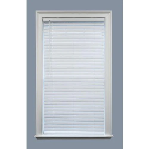 Project Source Premium 2-in Slat Width 35-in x 64-in Cordless White Vinyl Room Darkening Plantation Blinds - Image 9