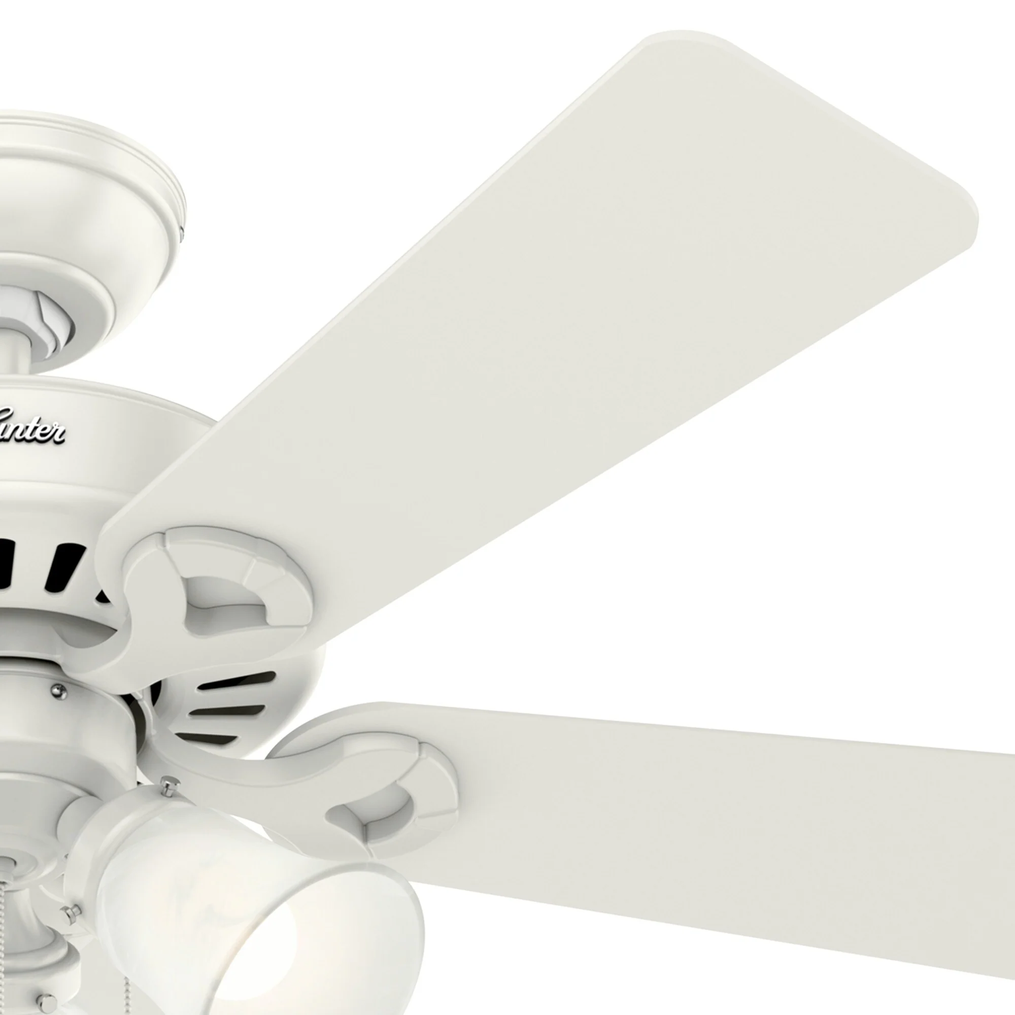 Hunter Ridgefield 44-in White LED Indoor Ceiling Fan with Light Kit, 5-Blade - Image 2