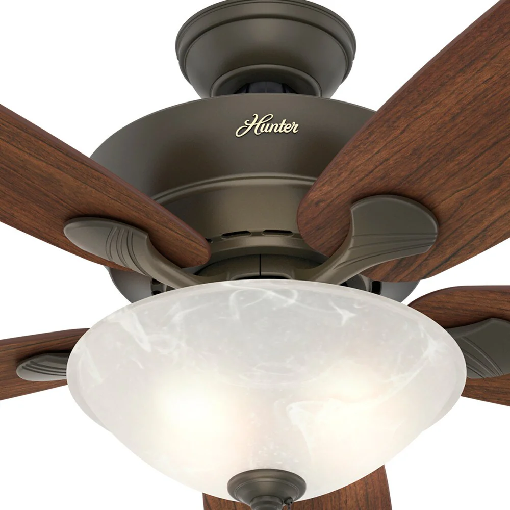 Hunter Regalia II 60-in New Bronze LED Indoor Ceiling Fan (5-Blade) - Image 3