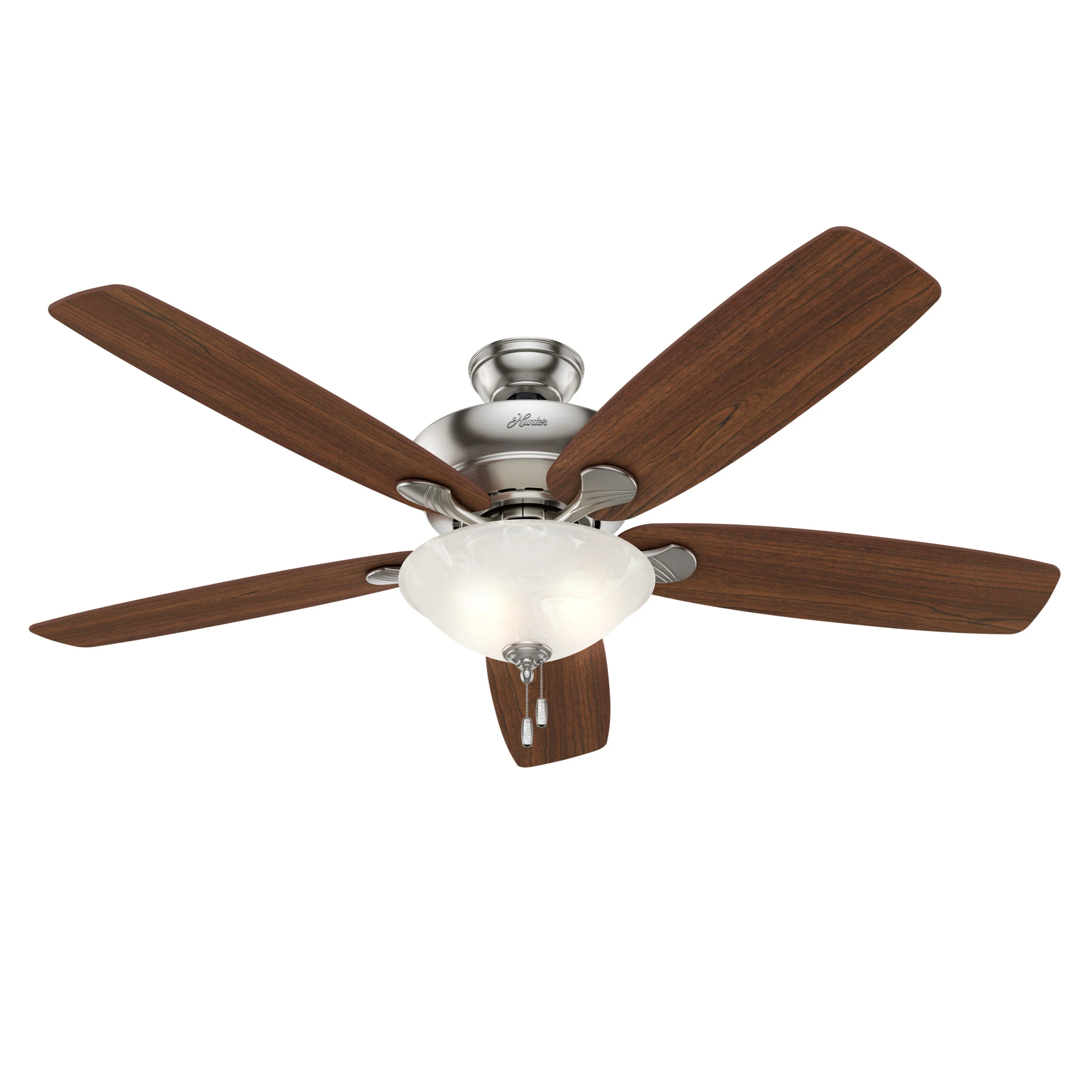 Hunter Regalia II 60-in Brushed Nickel LED Indoor Ceiling Fan (5-Blade)
