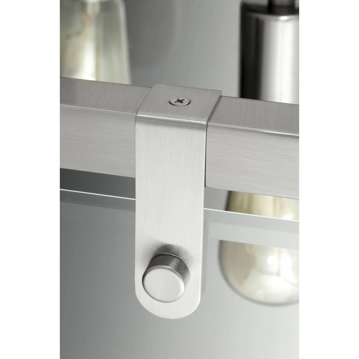 Progress Lighting Glayse 5-Light Brushed Nickel Linear Kitchen Island Light with Clear Beveled Glass - Image 10