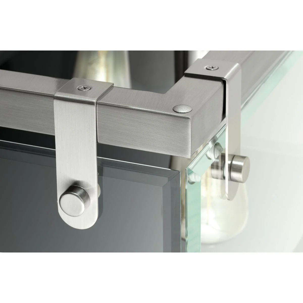 Progress Lighting Glayse 5-Light Brushed Nickel Linear Kitchen Island Light with Clear Beveled Glass - Image 8