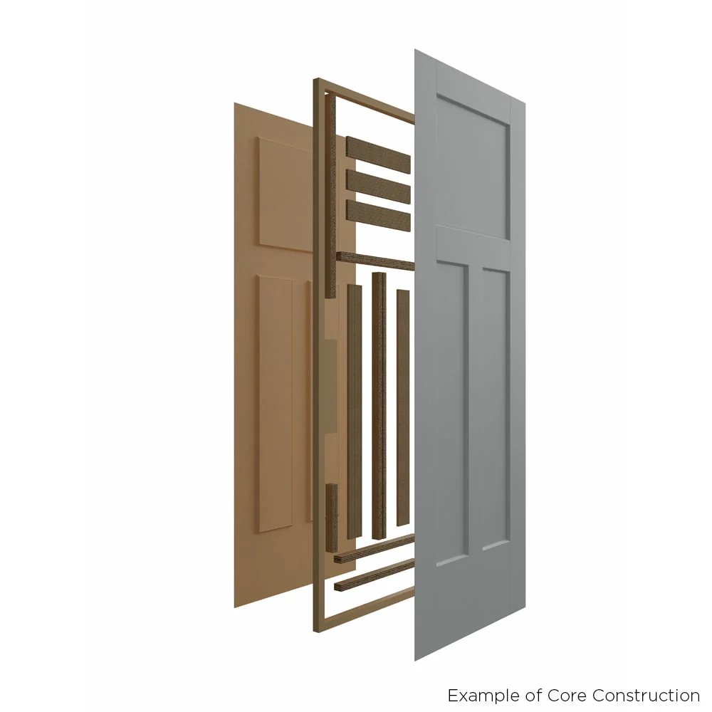 Masonite Heritage 24-in x 80-in Primed White 3-Panel Craftsman Molded Composite Bifold Door, Hollow Core (Hardware Included) - Image 8