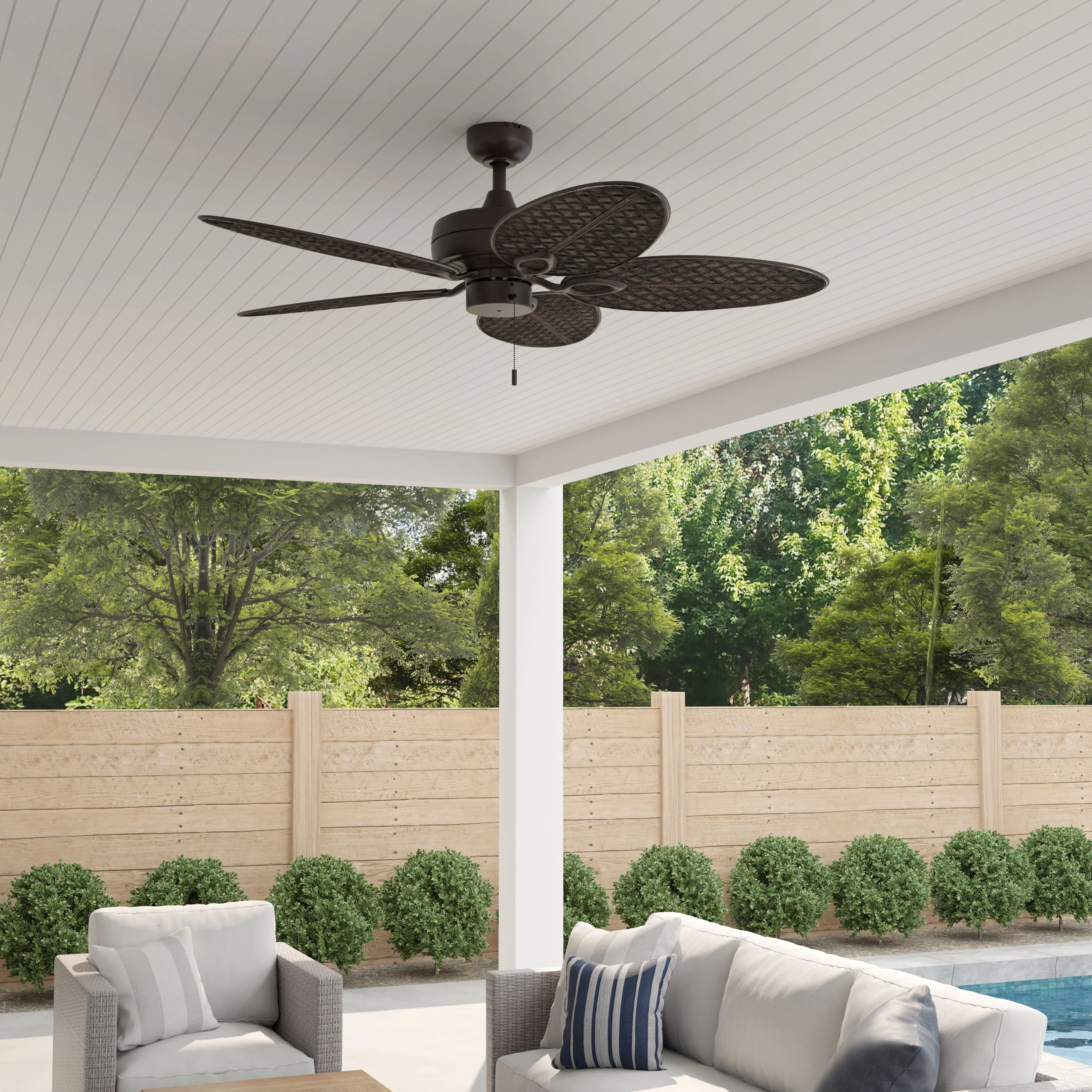 Harbor Breeze Tilghman II 52-in Bronze Indoor/Outdoor Ceiling Fan (5-Blade) - Image 11