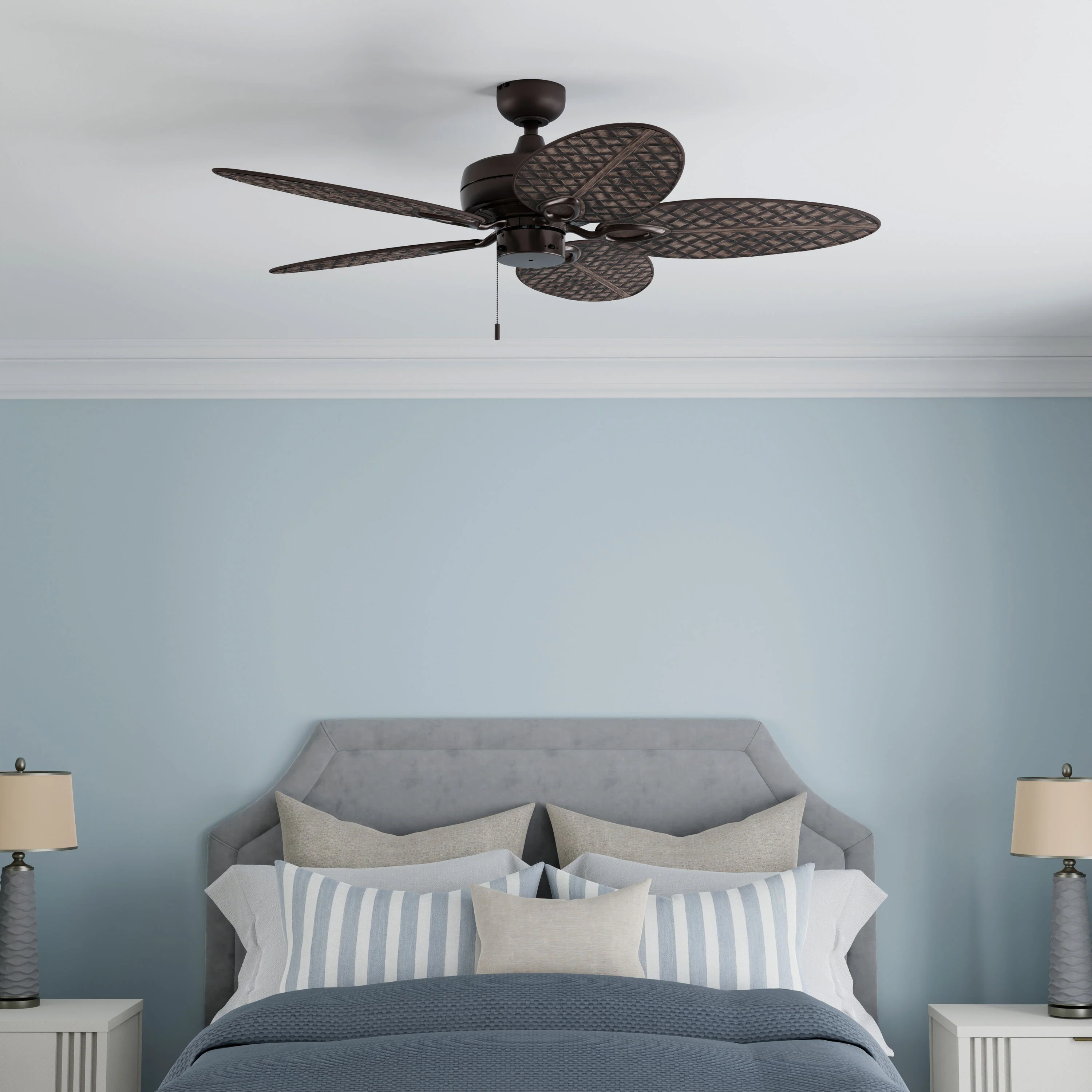 Harbor Breeze Tilghman II 52-in Bronze Indoor/Outdoor Ceiling Fan (5-Blade) - Image 14