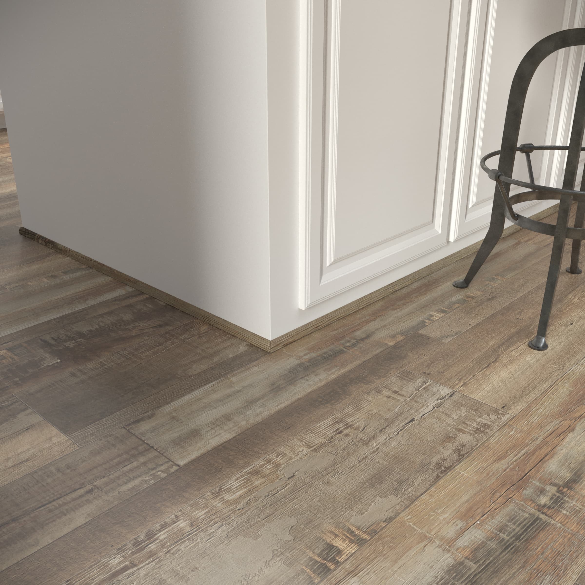 Cali Bamboo 0.7-in x 72.83-in Redefined Pine Vinyl Floor Quarter Round - Image 2