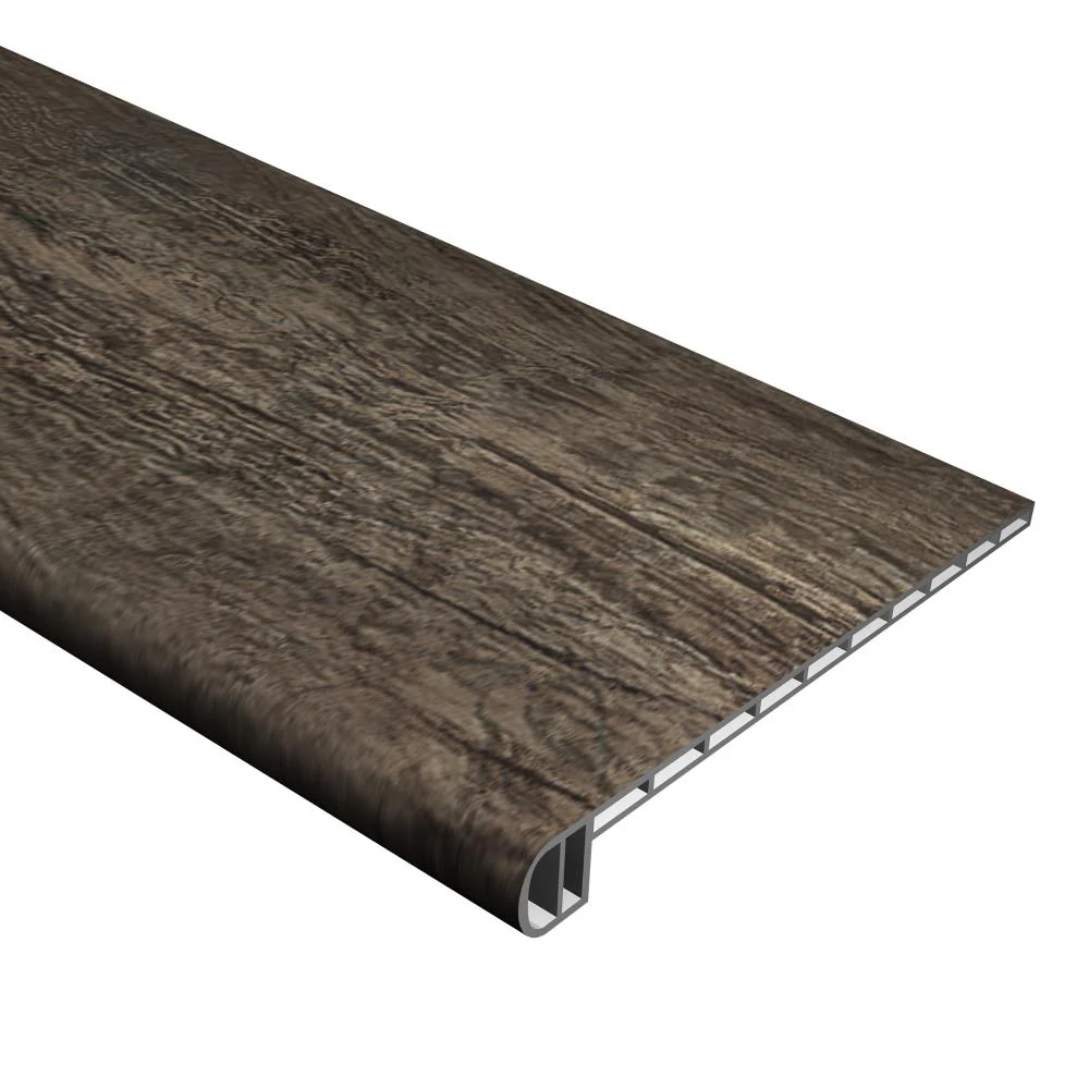 Cali Bamboo Shadowed Oak Vinyl Stair Tread, 11.5 in x 48.31 in
