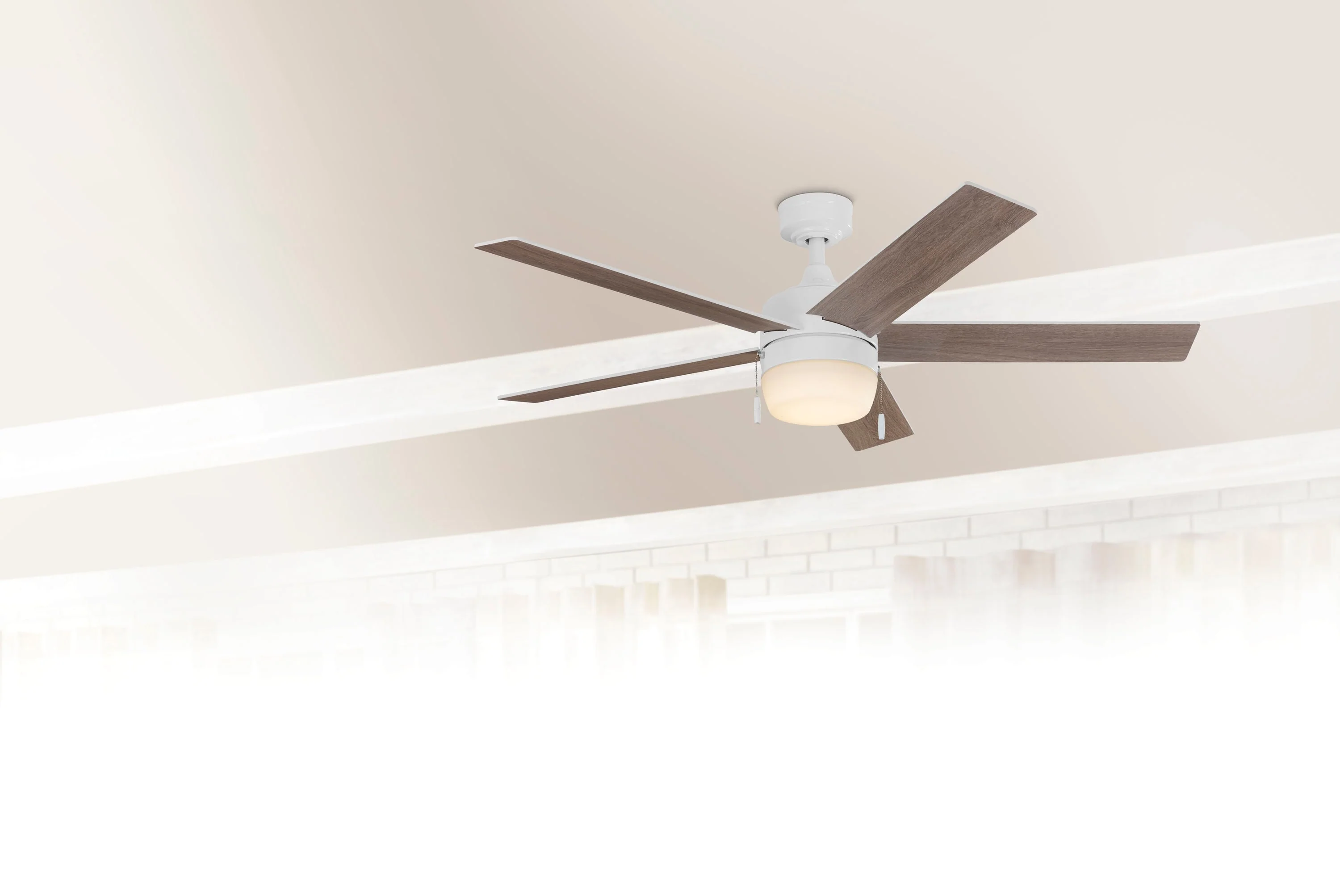Harbor Breeze Newbern 52-in White Indoor Ceiling Fan with Light (5-Blade) - Image 11