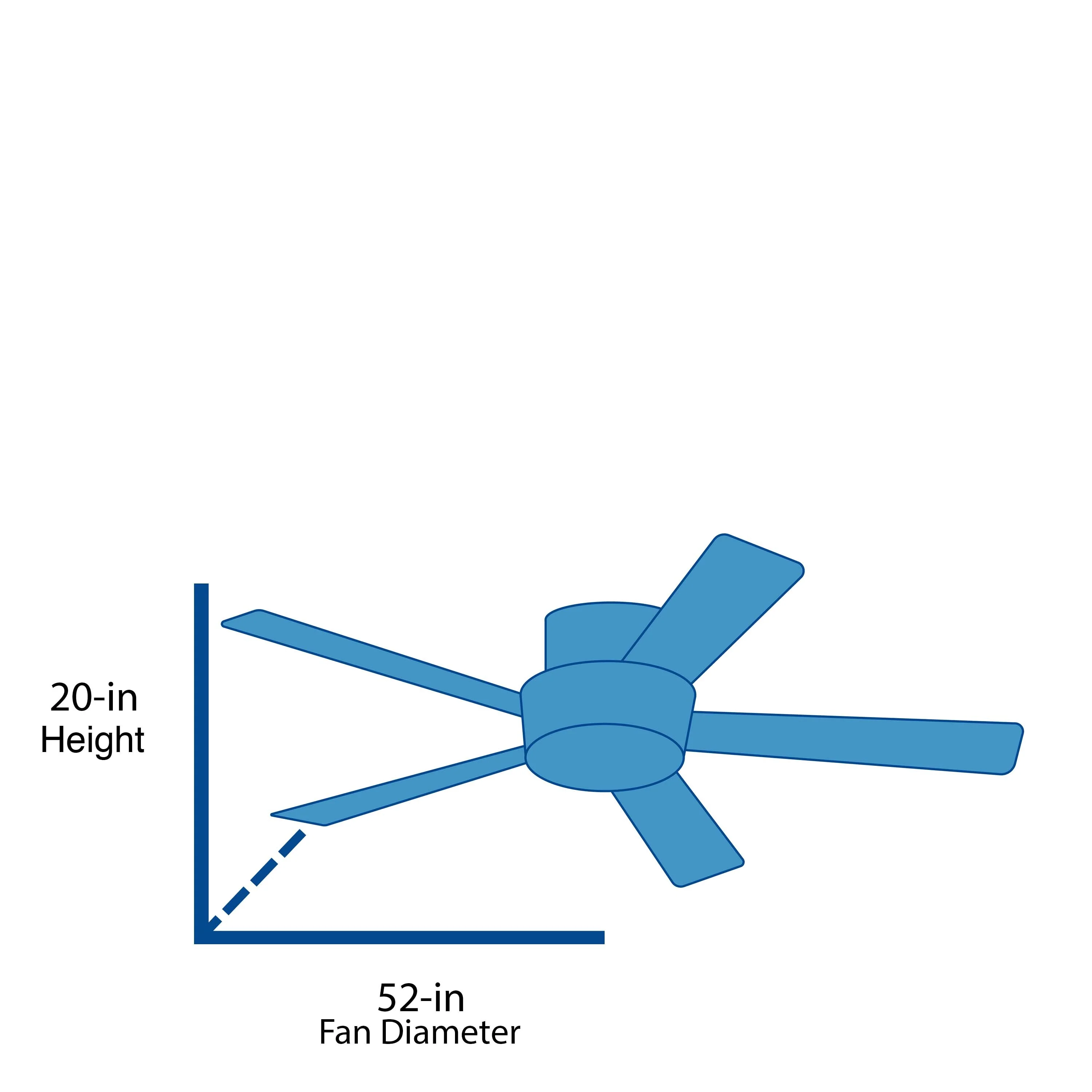 Harbor Breeze Newbern 52-in White Indoor Ceiling Fan with Light (5-Blade) - Image 12