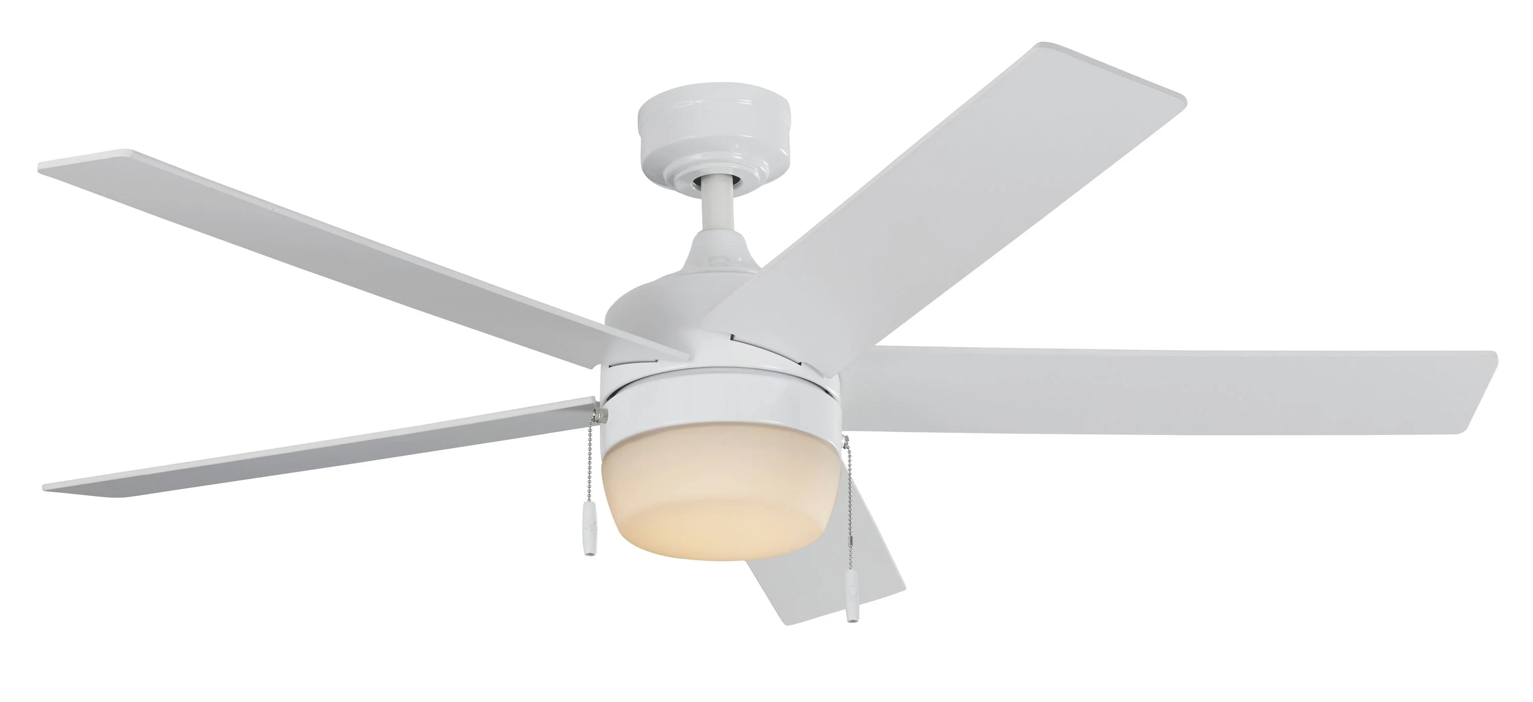 Harbor Breeze Newbern 52-in White Indoor Ceiling Fan with Light (5-Blade) - Image 6