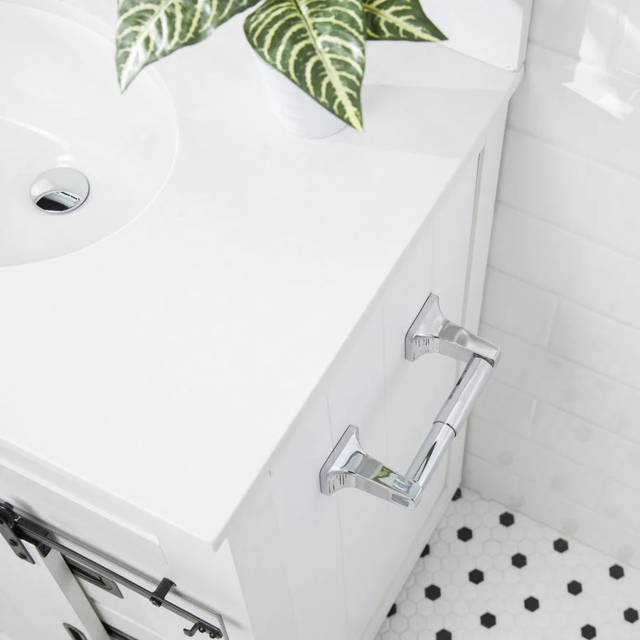 Project Source Seton Chrome Replacement Roller Toilet Paper Holder, 6-in x 1-in - Image 3