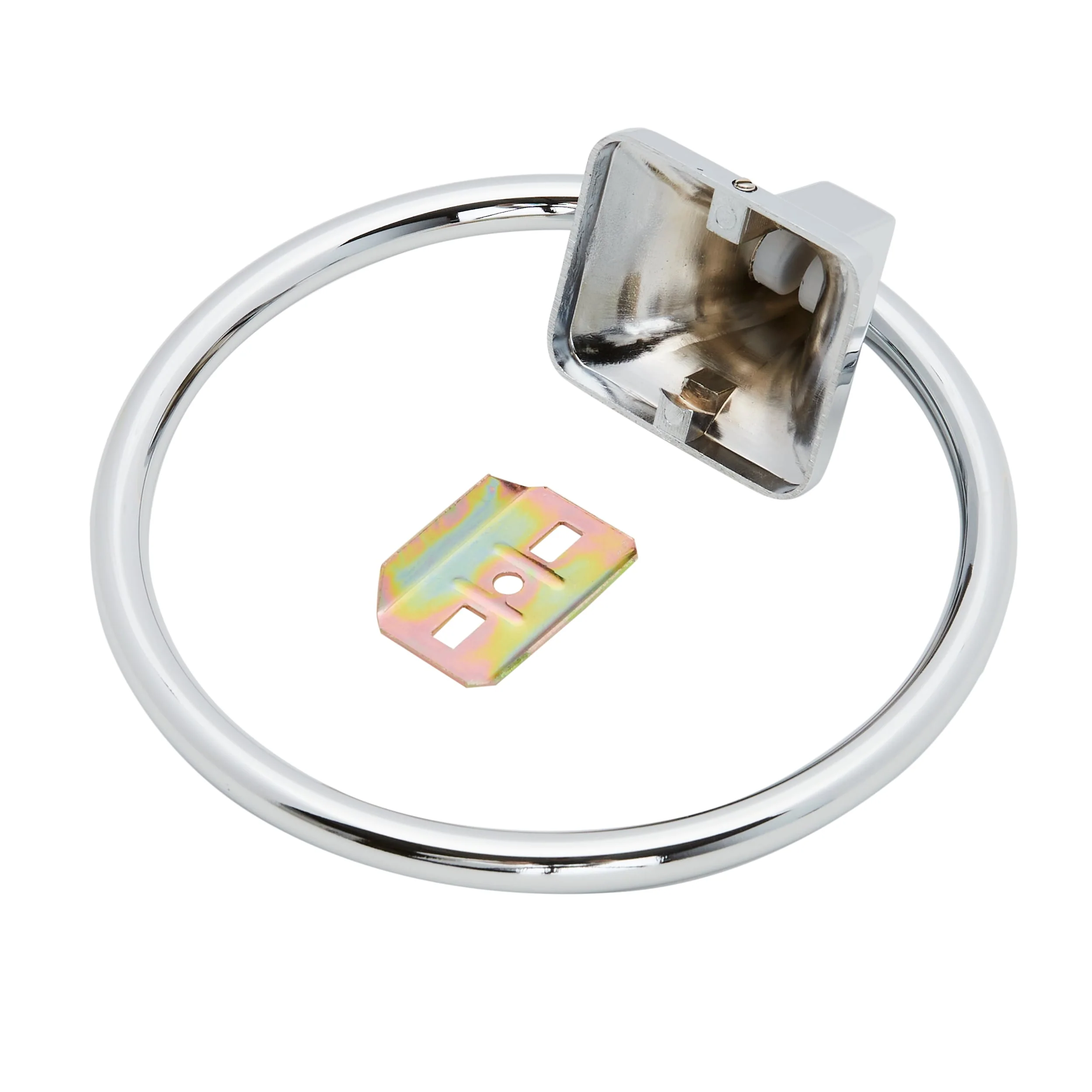Project Source Seton Chrome Wall Mount Towel Ring - Image 7