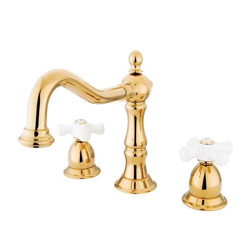 Elements of Design Brushed Nickel 2-Handle 8-in Widespread Bathroom Sink Faucet with Drain - Image 2