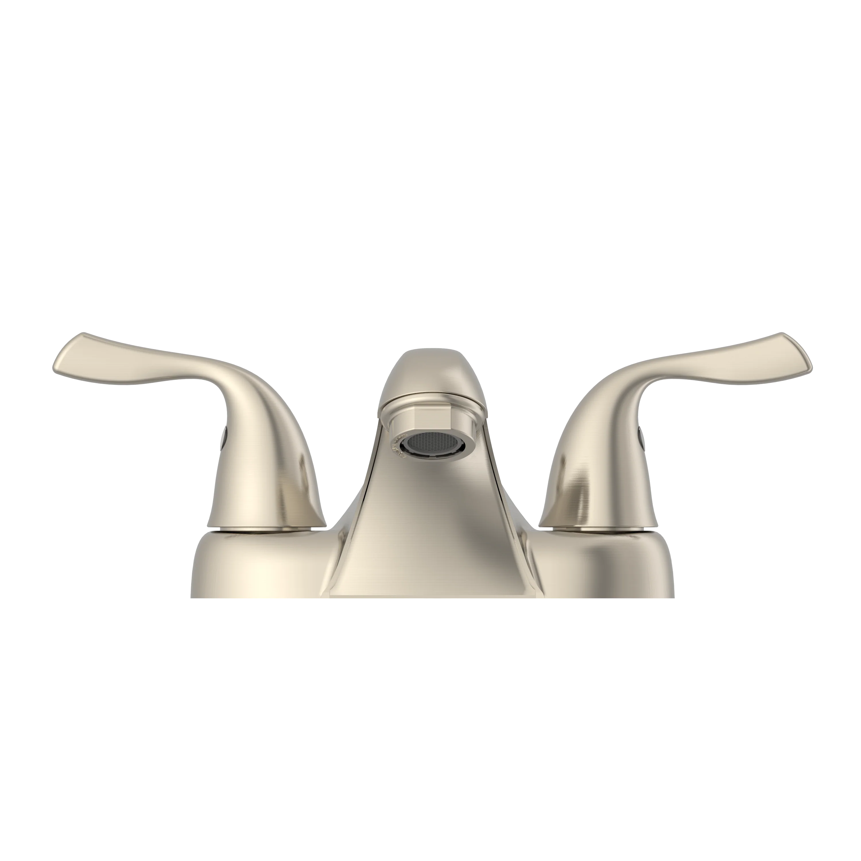 Project Source Ethan Brushed Nickel 2‑Handle 4‑in Centerset WaterSense Bathroom Sink Faucet with Drop & Lock Drain - Image 7