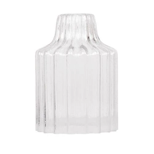 Portfolio 10.5-in H x 8-in W Pleated Elegance Textured Glass Cylinder Pendant Light Shade - Image 5