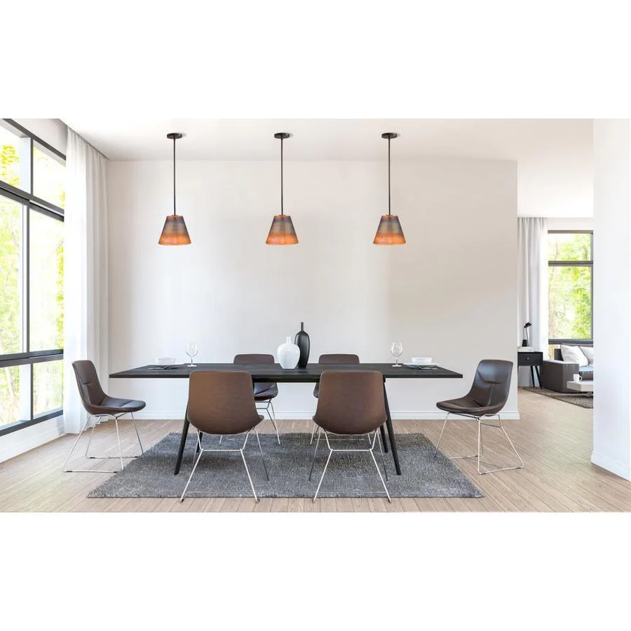 Portfolio Bronze Transitional Cylinder Pendant Light - Image 7