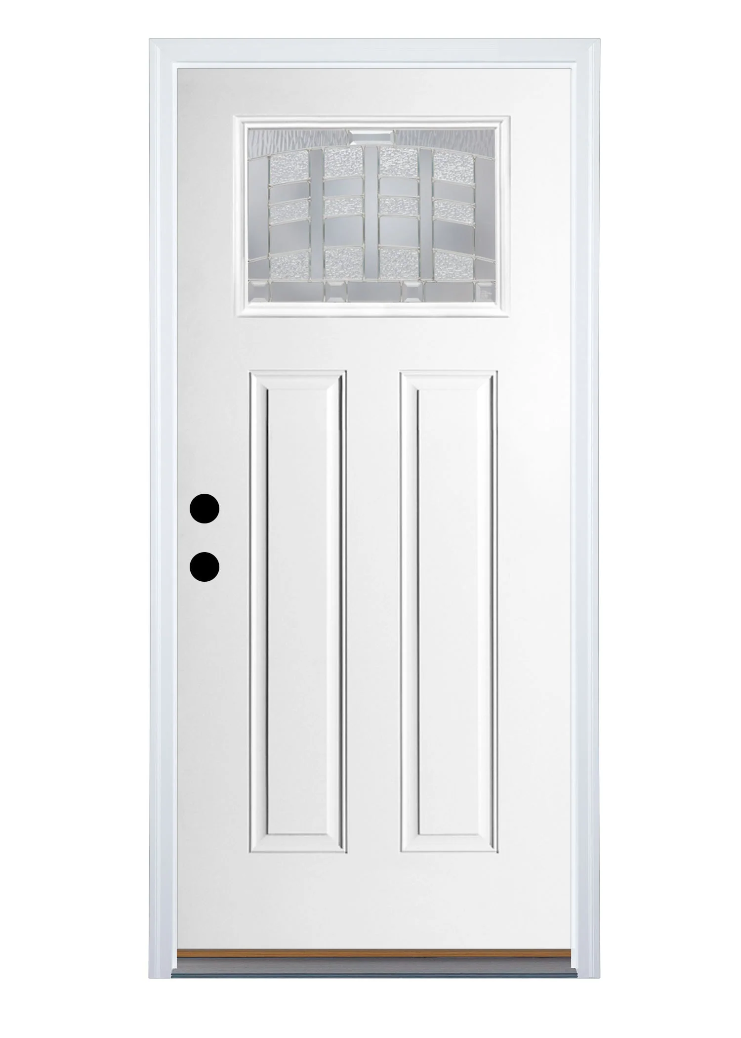 Therma-Tru Benchmark Doors Emerson 32-in x 80-in Fiberglass Craftsman Right-Hand Inswing Ready-to-Paint Unfinished Prehung Single Front Door with Brickmould - Image 10