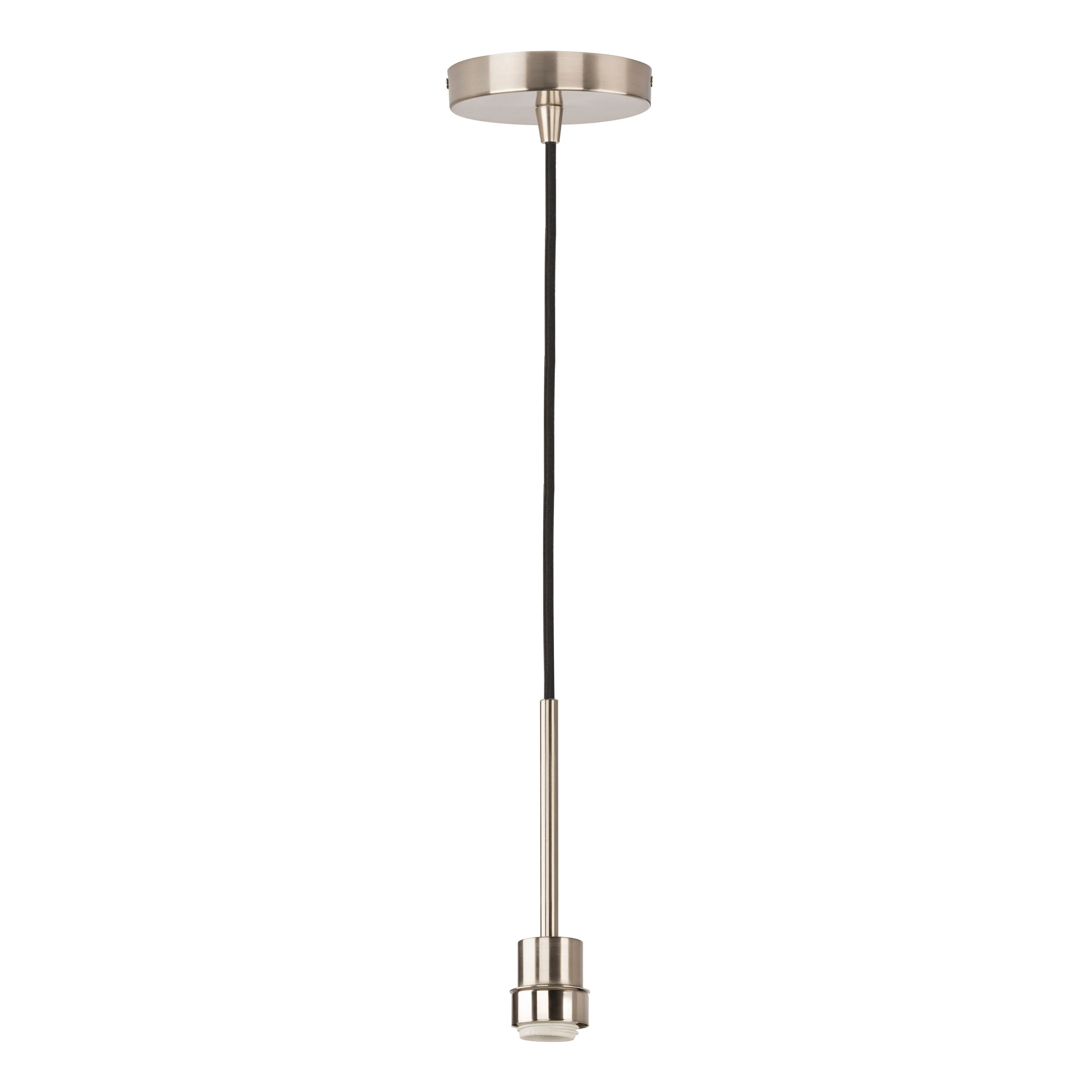 Portfolio Brushed Nickel Transitional Cylinder Pendant Light - Image 12