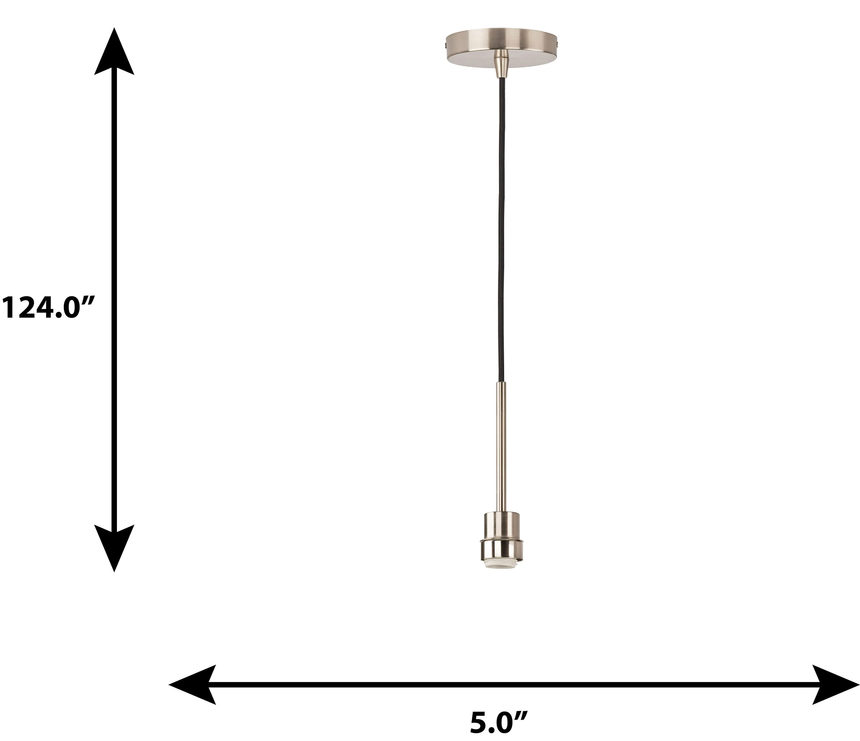 Portfolio Brushed Nickel Transitional Cylinder Pendant Light - Image 14