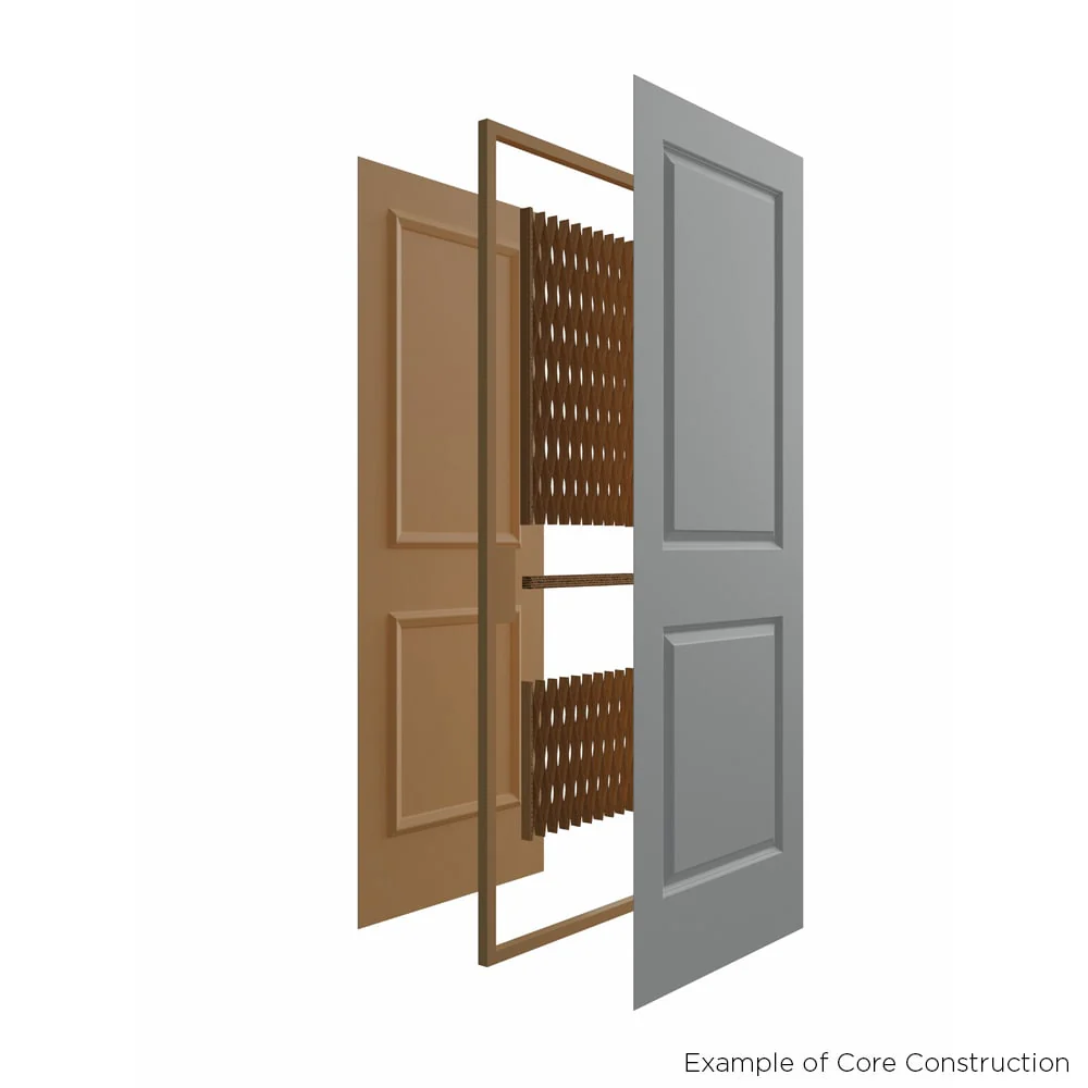 Masonite Traditional 24-in x 80-in Cream N Sugar 4-Panel Square Prefinished Molded Composite Bifold Door - Image 8