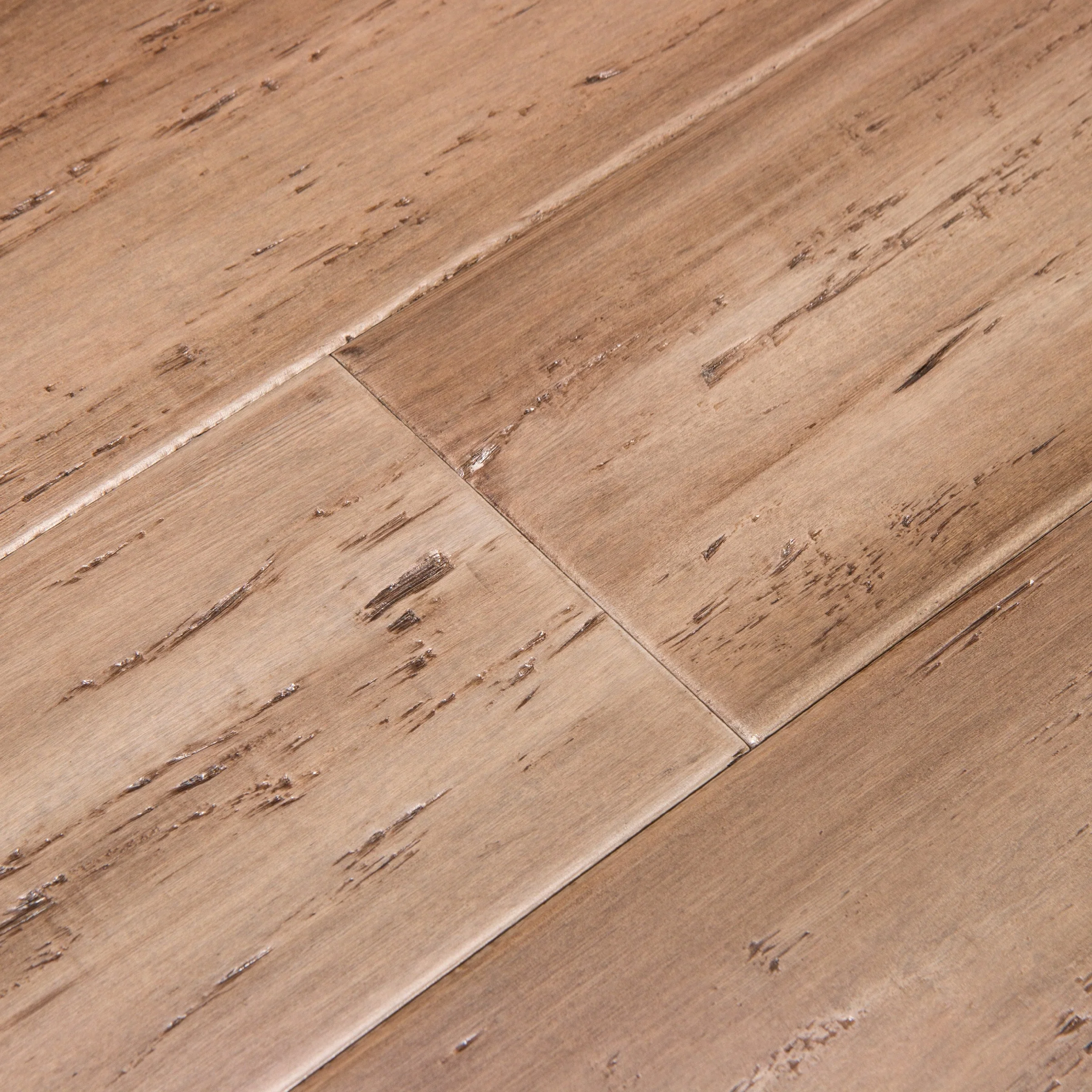 Cali Bamboo Fossilized Savanna Bamboo 5.31-in W x 9/16-in T Distressed Engineered Hardwood Flooring (21.5-sq ft/Carton) - Image 3