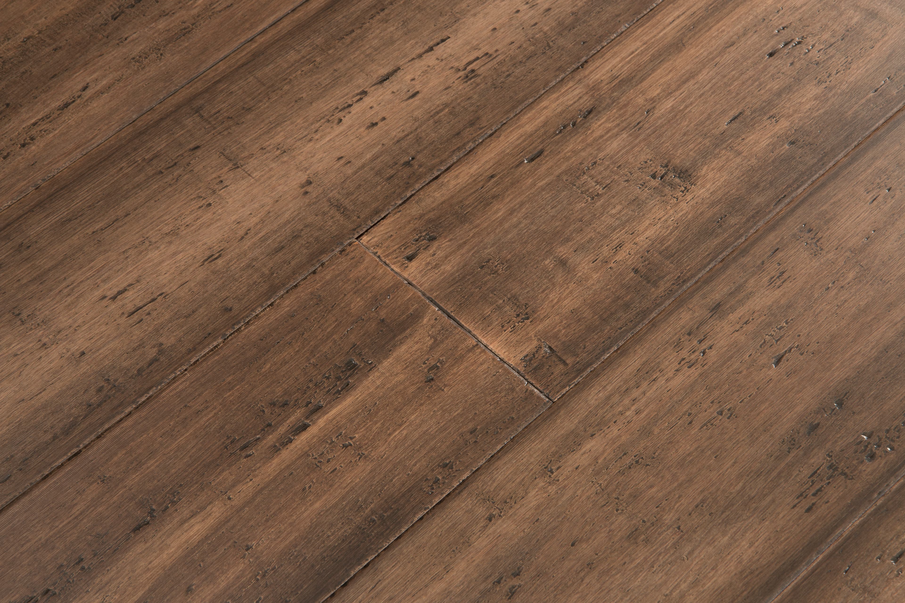 Cali Bamboo Fossilized 5.31-in Treehouse Bamboo Distressed Engineered Hardwood Flooring (21.5-sq ft) - Image 2