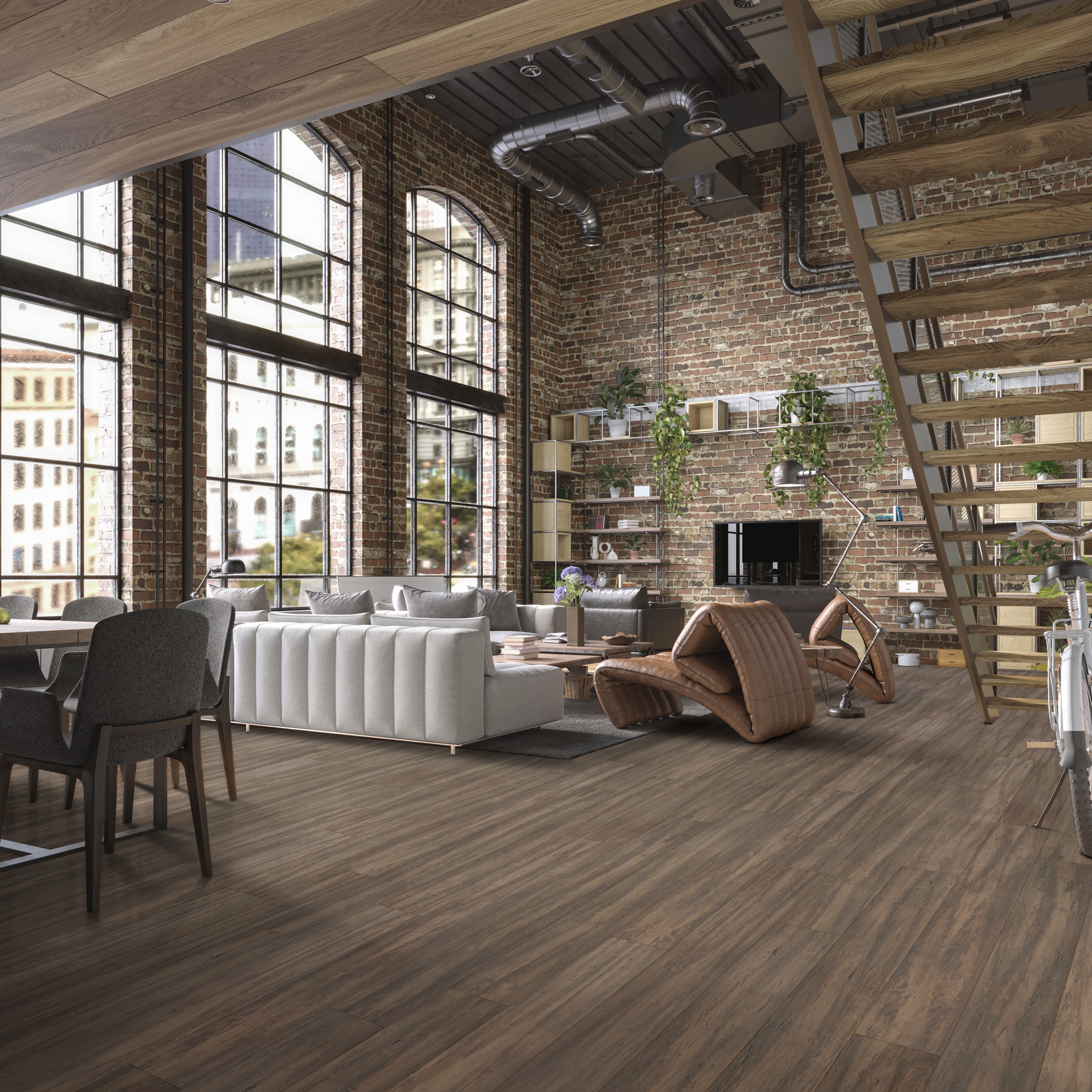 Cali Bamboo Fossilized 5.31-in Treehouse Bamboo Distressed Engineered Hardwood Flooring (21.5-sq ft) - Image 8