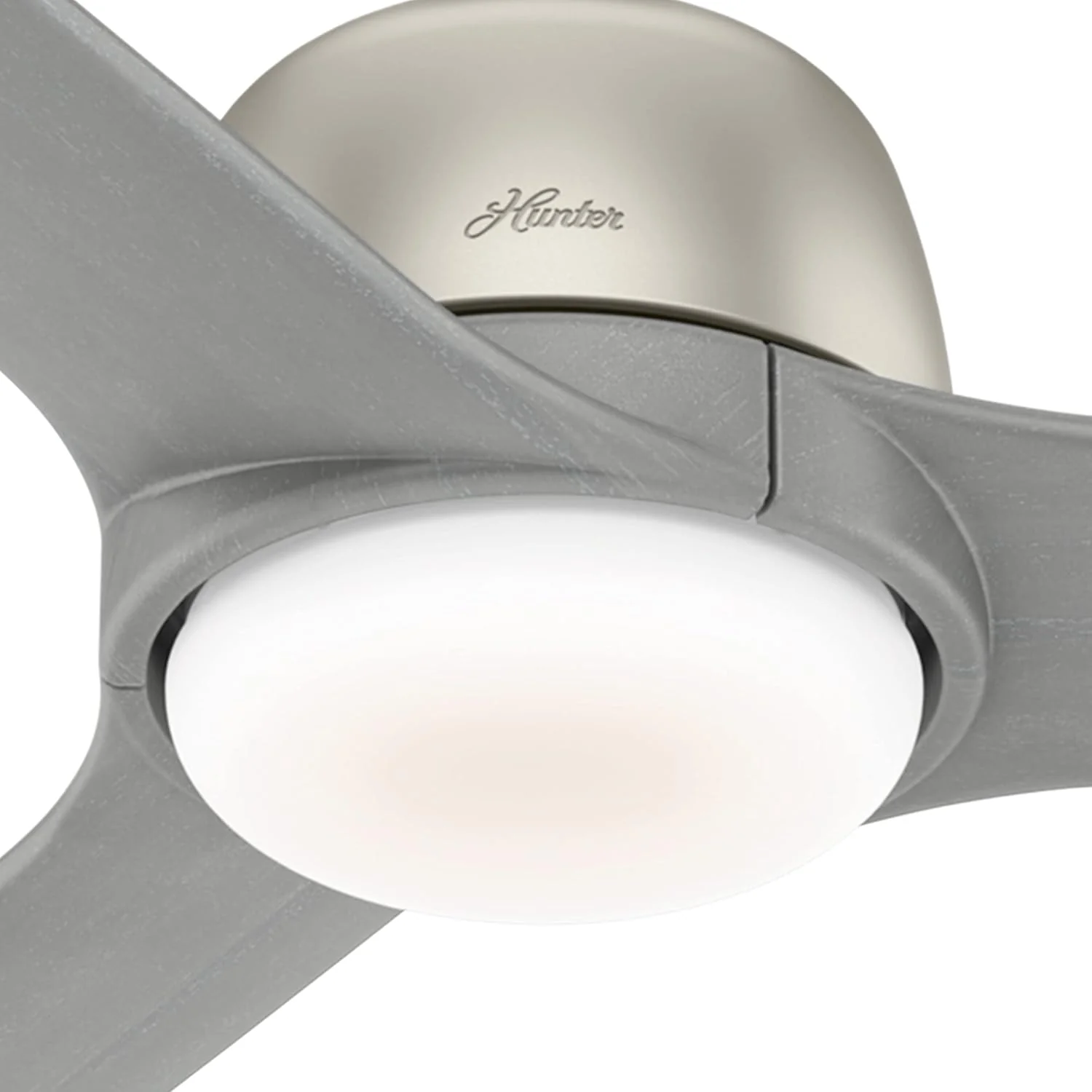 Hunter Advocate WiFi-Enabled DC Motor 54-in Matte Nickel Indoor Smart Ceiling Fan with Remote, Integrated LED Light (4-Blade) - Image 4