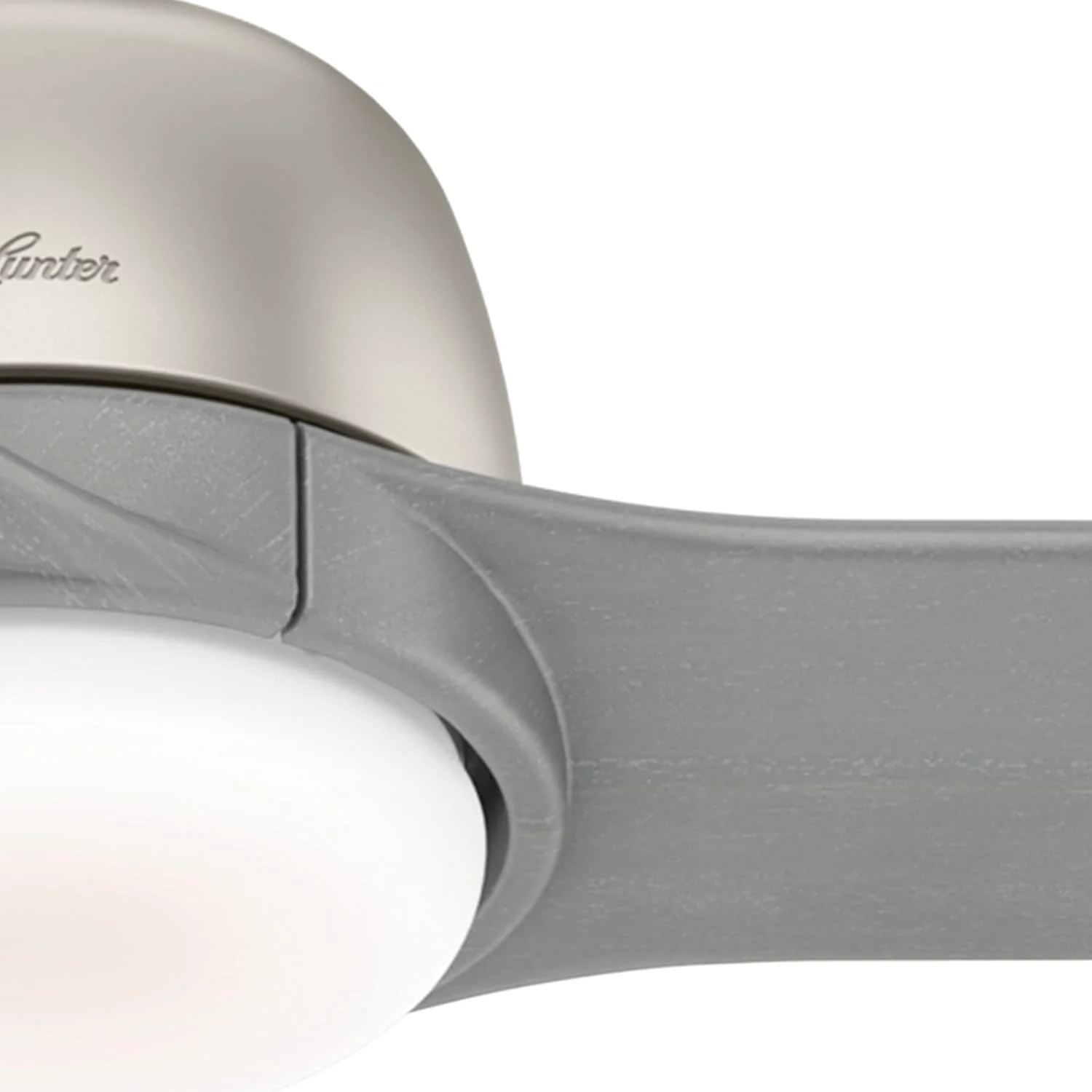 Hunter Advocate WiFi-Enabled DC Motor 54-in Matte Nickel Indoor Smart Ceiling Fan with Remote, Integrated LED Light (4-Blade) - Image 5